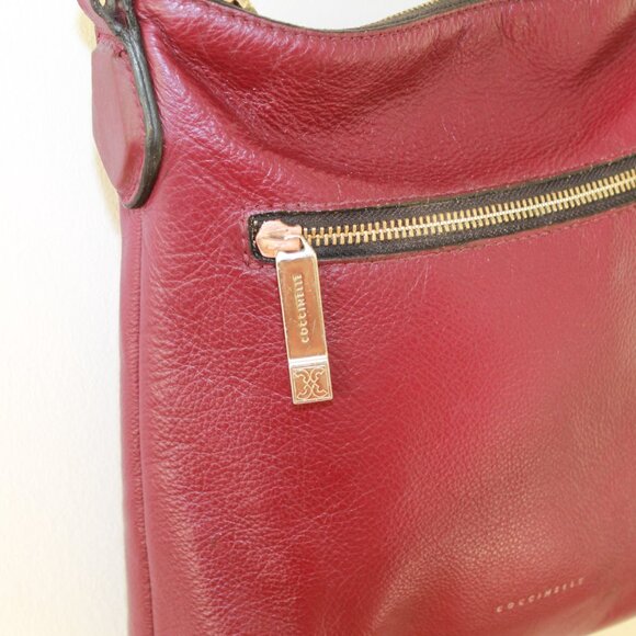 Revitalized Coccinelle Burgundy Crossbody Purse - Picture 5 of 17
